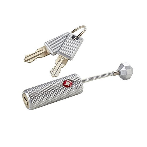 Lewis N Clark Travelsentry Piston Key Lock, Silver
