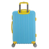 The Blue Brio Thick Rib 3-Piece Hardside Spinner Luggage Set