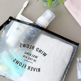 Fashion Women Travel Cosmetic Bags PVC Clear Leaf Makeup Organizer Lady Large Necessary Toiletry