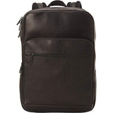 eBags Slim Colombian Leather Laptop Backpack (Black)