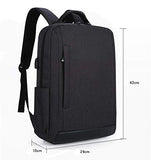 TRE Deluxe Black Waterproof Laptop Backpack 15 Inch Travel Gear Bag Business Trip Computer Daypack Double Laptop Compartment (Color : A7)