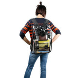 Estarer Clear Backpack Travel Beach Work Security Students Bag Transparent Schoolbag Satchel School