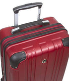 Dejuno Kingsley Abs 3-Piece Hardside Spinner Luggage Set-Burgundy