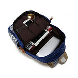 S Kaiko Canvas Backpack School Bakcpack For Women And Men With Polka Dots School Bag Daypack