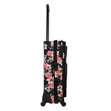 World Traveler Flower Bloom 4-Piece Rolling Expandable Spinner Luggage Set, Floral