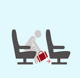 Boardingblue Under Seat 18" Duffel Bag Personal Item for Spirit & Frontier Airlines (Black)