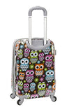 Rockland 2 Piece Upright Luggage Set, Owl, One Size