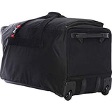 A. Saks 31" Expandable Trolley Duffel (Black/Red)