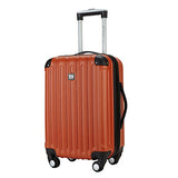 Travelers Club 20" Carry-On With Two-In-One Cup And Phone Convenience Pocket On Back Of Luggage,