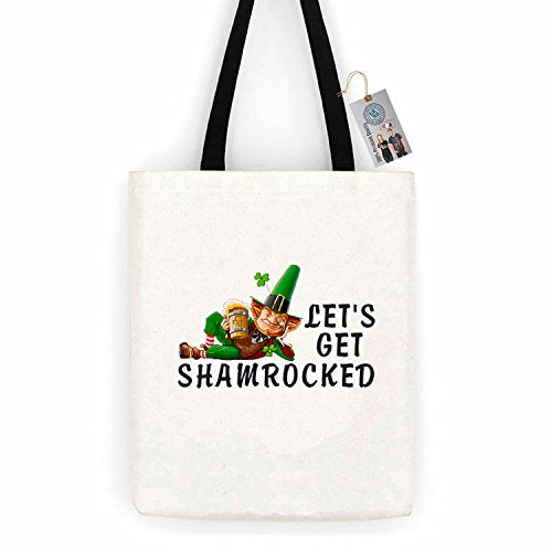 Lets Get Shamrocked Shirtcotton Canvas Tote Bag Day Trip Bag Carry All