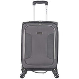 Ben Sherman Houndstooth Hike 20" Lightweight Softside Expandable 4-Wheel Spinner Carry-On Suitcase