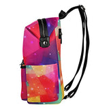 Colourlife Multicolor Block Stylish Casual Shoulder Backpacks Laptop School Bags Travel