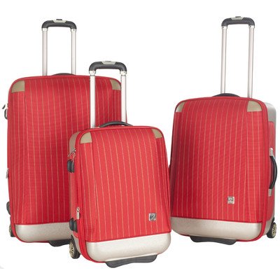 3-Pc Oneonta Luggage Set In Red
