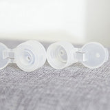 Travel Size Plastic Empty Squeeze Bottles, 30ml (1 oz) Pack of 6 Liquid Containers with Labels