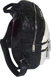 Betsey Johnson Women's Backpack, Black/Cream/Puffy Hearts
