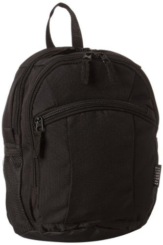 Everest Deluxe Small Backpack, Black, One Size
