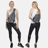 Waterfly Crossbody Sling Backpack Sling Bag Travel Hiking Chest Bags Daypack (Dark gray)