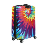 ful Luggage Tie-dye Swirl 28 Inch Expandable Spinner Rolling Suitcase, Hard Case