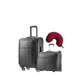 Samsonite Leverage LTE 3 Piece Carry-On Bundle | 20", Wheeled Garment Bag, Travel Pillow