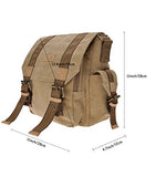Canvas Messenger Bag Zlyc Vintange Shoulder Bag Military Crossbody Bag Ipad Air Satchel Men Leather