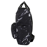 Violet Mist College Marble Backpack Bag Waterproof Laptop for Girls Adults （Black Marble）