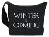 Dancing Participle Winter is Coming Embroidered Sling Bag