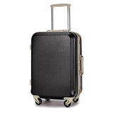 Seller-Wu 20/22/24/26/28Inch Rolling Luggage Lightweight Travel Suitcase On Wheels,Navy Blue Frame,24