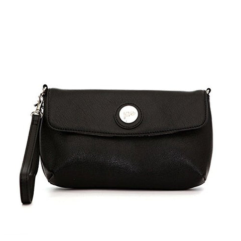 Jill-E Designs Essential Leather Smartphone Wristlet, Black (373540)