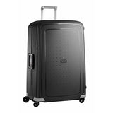 Samsonite S'Cure Hardside Checked Luggage With Spinner Wheels, 30 Inch, Black