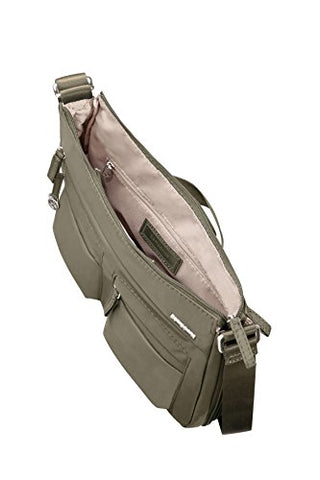 Samsonite Move 2.0 Hobo M Expandable Messenger Bag, 34 cm, 6.48 Liters, Silver Green