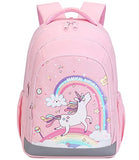 Abshoo Cute Kids Backpack For Girls Kindergarten Elementary Unicorn School Backpacks Set with Lunch Box (Unicorn Pink)