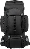 Amazonbasics Internal Frame Hiking Backpack With Rainfly, 75 L, Black