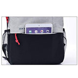 Canvas Laptop Backpack, Waterproof School Backpack With USB Charging Port For Men Women,