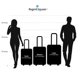 Regent Square Travel - Small Suitcase Hardside Spinner With Goodyear Wheels And Built-in TSA Luggage Lock - Luggage Cabin Approved - Carry-On - Urban Red