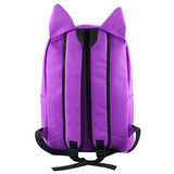Yournelo Cartoon Sailor Moon Backpack Rucksack For Girls (Purple Cat Lunar)