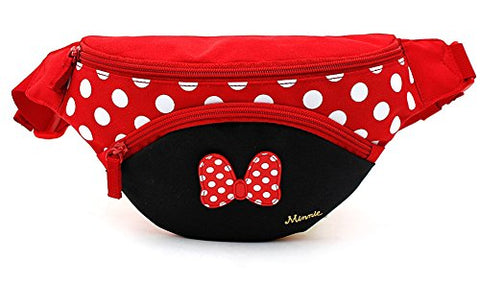 Disney Minnie Mouse Ribbon Red HipSack Waist Pack Fanny Phone Wallet