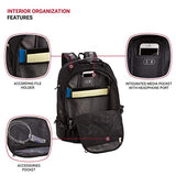 SWISSGEAR SA1923B BLACK/SILVER TSA Friendly ScanSmart Laptop Backpack - Fits Most 15 Inch Laptops and Tablets