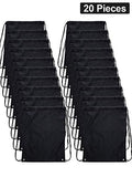 Shappy 20 Pieces Drawstring Bag Backpack Sport Bag Cinch Tote Travel Rucksack for Traveling and Storage (Black 2)