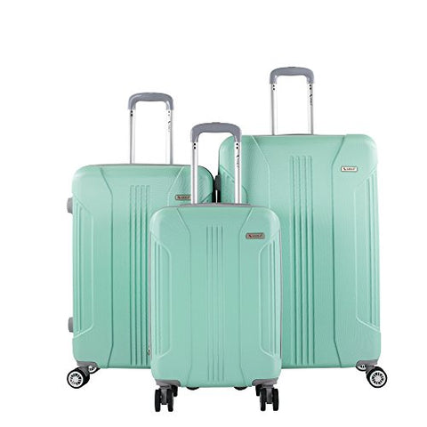 AMKA Sierra TSA Luggage Set, Mint, 3 Piece