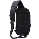 One Strap Sling Cross Body Messenger Bag Aidonger Canvas and Leather Chest Bag Crossbody Triangle