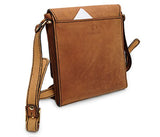 Handmade Genuine Leather Full Flap Messenger Flapover Shoulder Bag Hlt_014