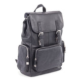 Bugatti Sartoria Top Grain Leather Backpack, Leather, Black