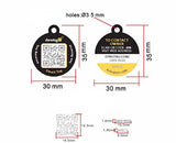 Dynotag Web/Gps Enabled Qr Smart Deluxe Steel Property Tag W. Steel Ring