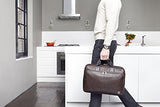 Knomo Luggage Men'S Knomo Brompton Classic Newbury Full Leather Single Zip Brief 15" Briefcase,