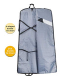 66'' Tri-fold Extra Long Dress Garment Bag, Premium & Breathable Tear-resistant Hanging Suit Cover for Travel and Storage