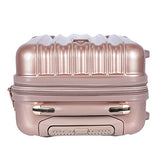 kensie Women's Alma Hardside Spinner Luggage, Rose Gold, Carry-On 20-Inch