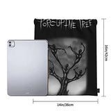 SLDFJLATEE Por-cupine TRE-e Drawstring Backpack/Outdoor Portable Backpack Sports and Fitness Backpack