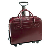 McKleinUSA Willowbrook 94986 Red Detachable-Wheeled Ladies' Briefcase