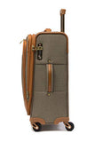 Hartmann 20 Inch Herringbone Luxe SS Carry On Spinner, Terracotta Herringbone