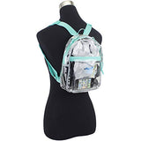 Eastsport 100% Transparent Clear MINI Backpack (10.5 by 8 by 3 Inches) with Adjustable Straps,